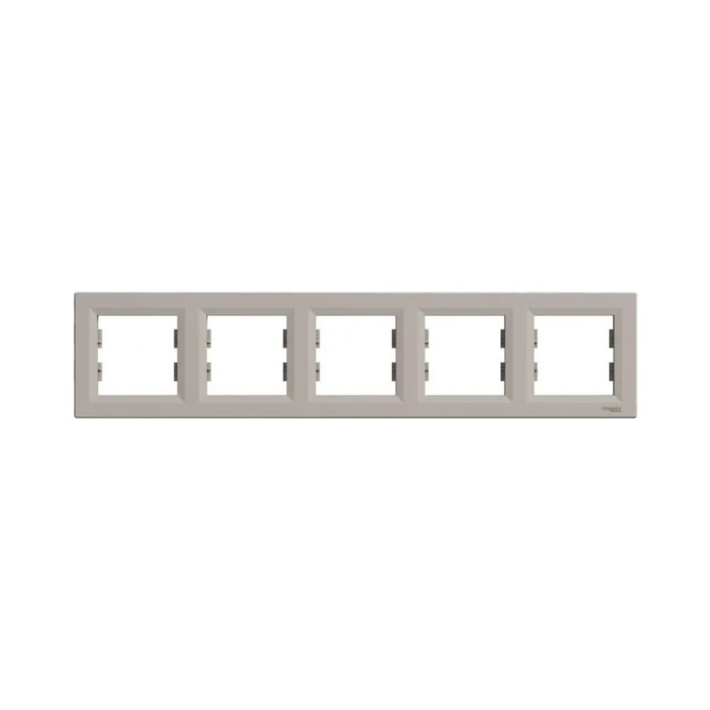 Рамка Schneider Electric Asfora бронза п'ятимісна горизонтальна EPH5800569