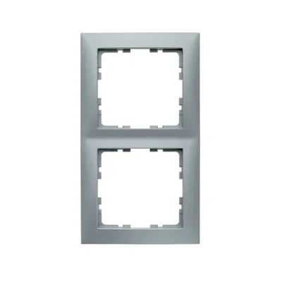 Рамка 2 поста Berker S.1 алюміній 10129939