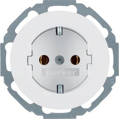 Розетка Berker R.Classic з з/к полярна білизна 47452089