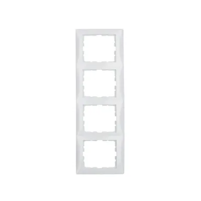 Рамка 4 поста Berker S.1 полярна білизна 10148989