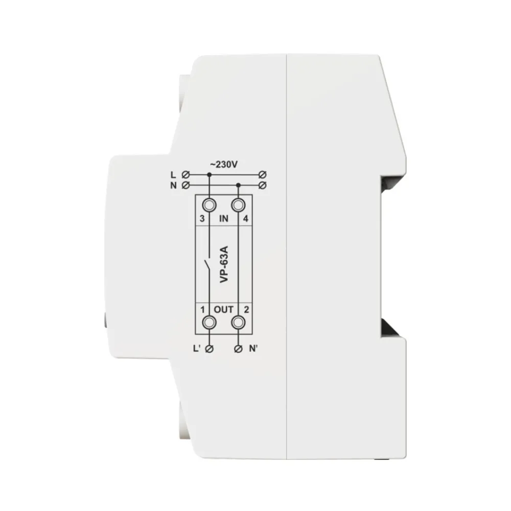 Реле напряжения DigiTOP 63А (max 80A) VP-63A M2W