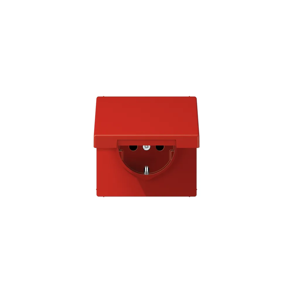 JUNG LSx-механізм SCHUKO®-розетка 16 A / 250 B ~ червоний LS1520BFKLRT