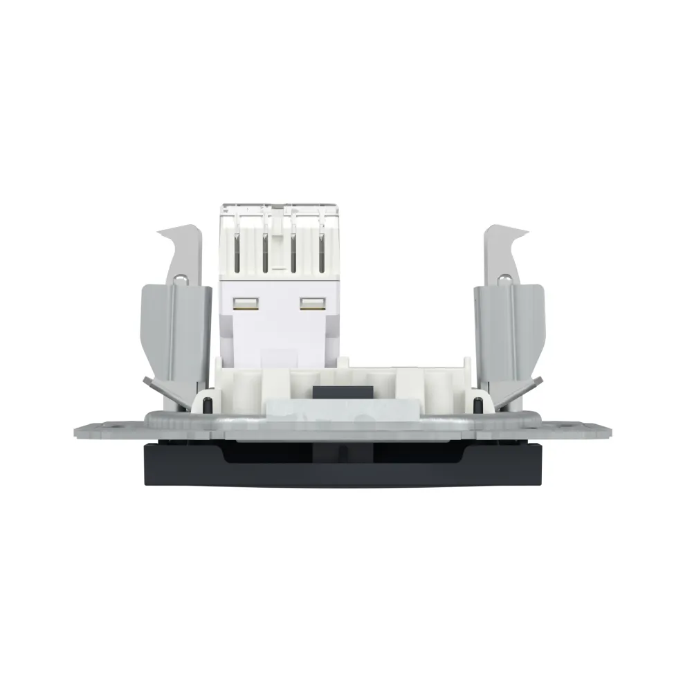 Розетка комп'ютерна Schneider Electric Asfora антрацит RJ-45 UTP 5E внутрішня EPH4300171