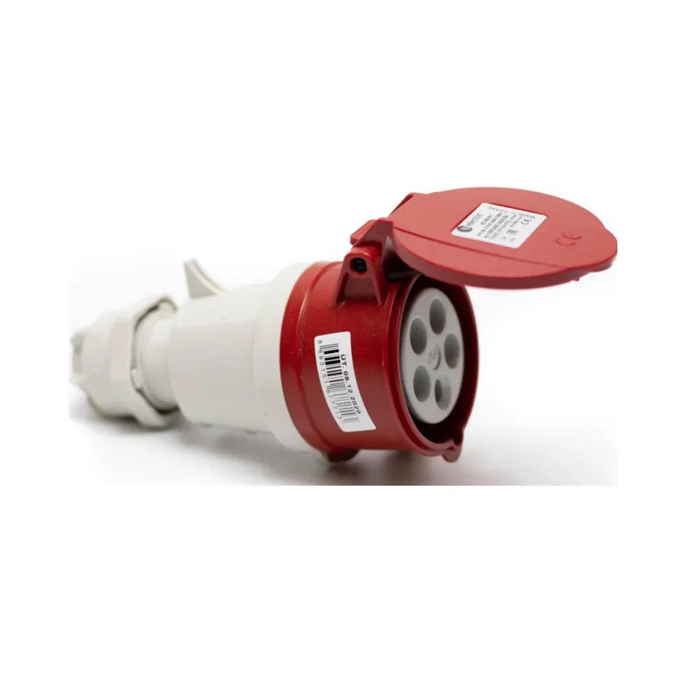 Розетка силова 16А/5 (3Р+N+РЕ) IP44, TP electric 62-66-81