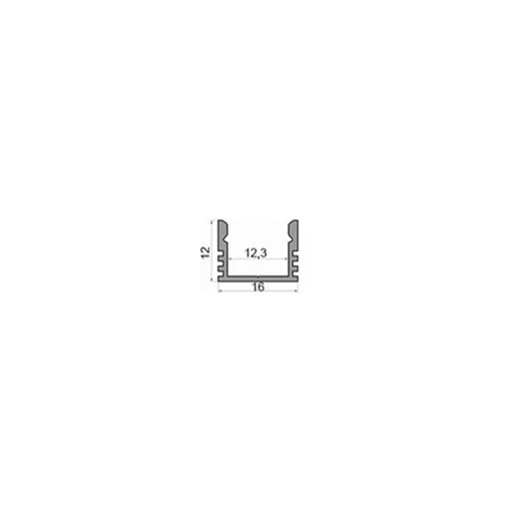 Профиль алюминиевый ЛП12 LP led 11861