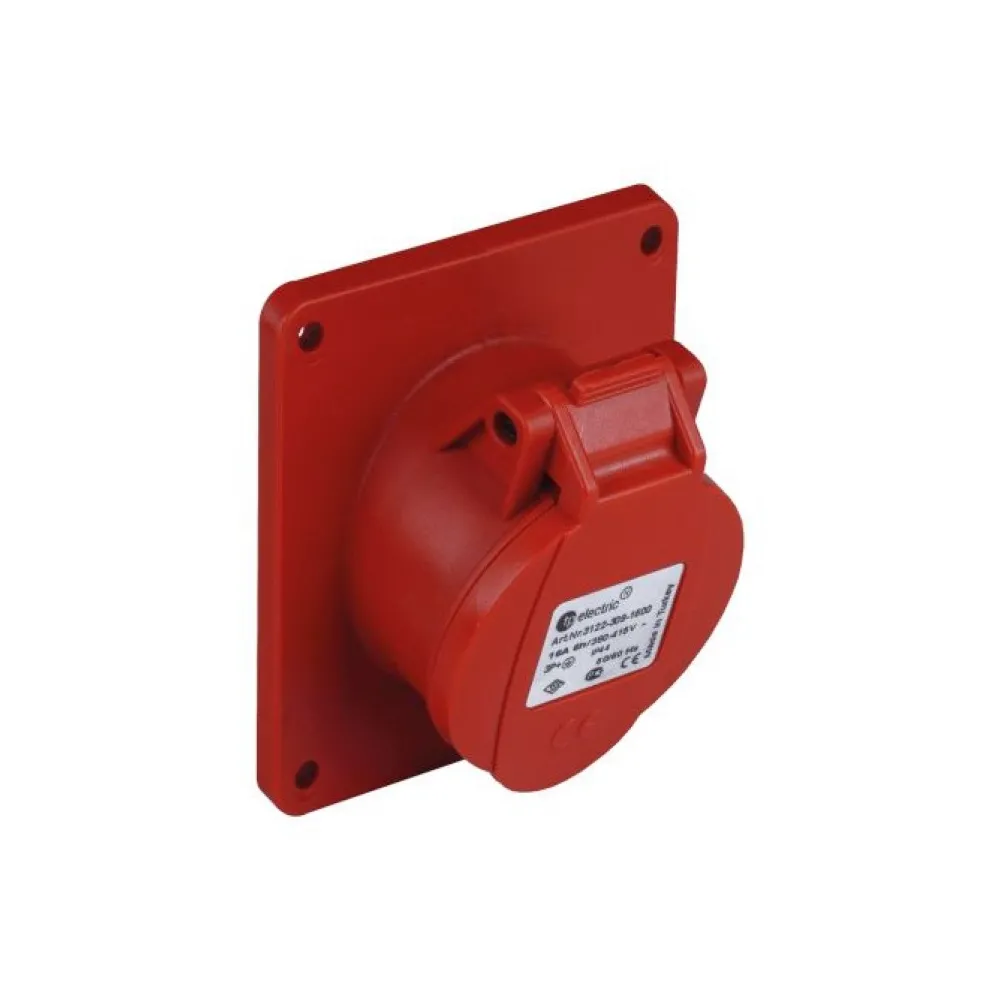 Розетка промислова кутова TP electric  5x32A IP44 60-40-91