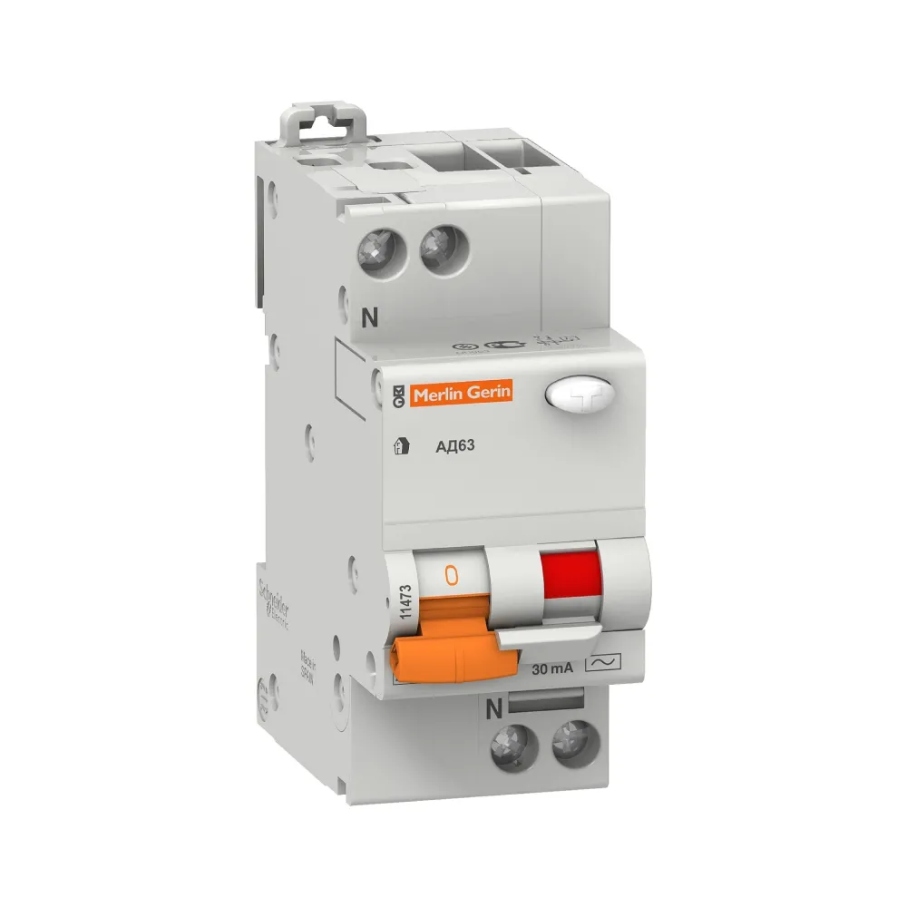 Диференційний автомат Schneider Electric Домовий AC АД63 2р 25А 30мА (C1) 11474