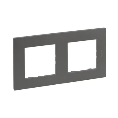 Рамка Legrand Niloe Step 2-постова сталь 863492