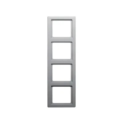 Рамка 4 поста Berker Q.1 алюміній 10146084