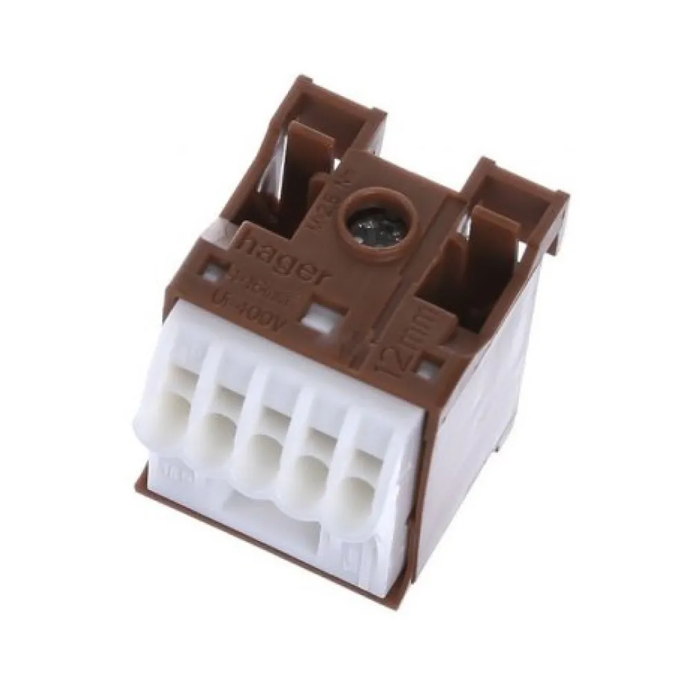 Блок фазных клемм Hager Qiuck Connect 1x16мм+5x4мм ширина 30мм KN06P
