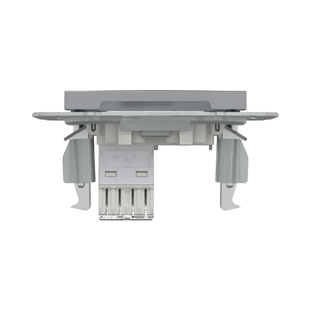 Розетка компьютерная Schneider Electric Asfora сталь RJ45 UTP 5E внутренняя EPH4300162