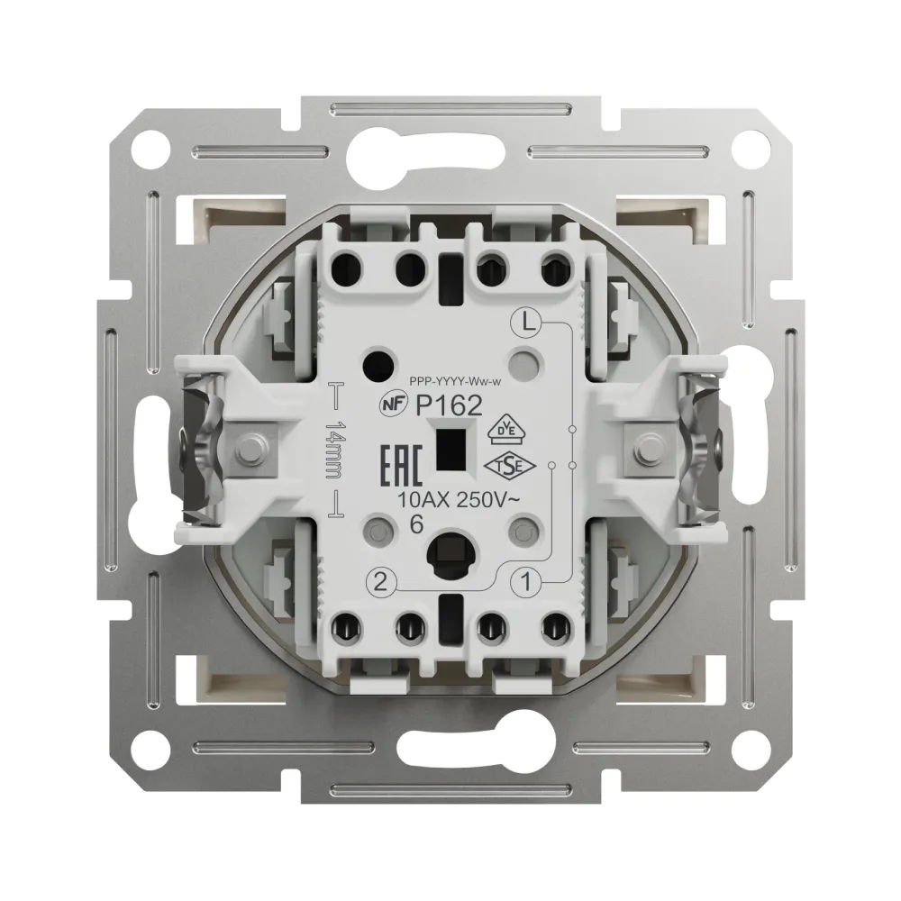 Вимикач Schneider Electric Asfora кремовий одноклавішний внутрішній прохідний EPH0470123