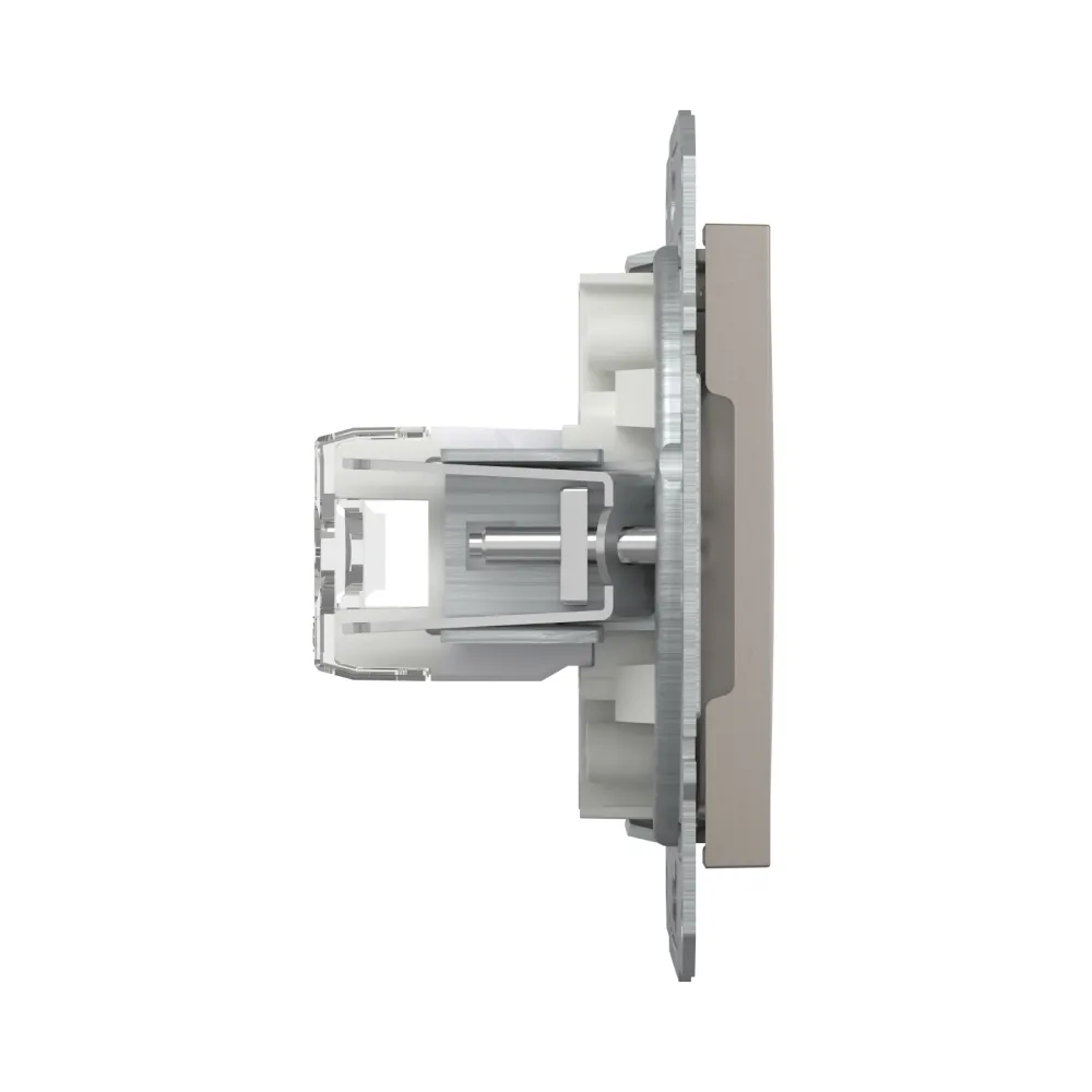 Schneider ASFORA Розетка комп. RJ-45 кат.6 UTP внутр. (C3) бронза EPH4700169