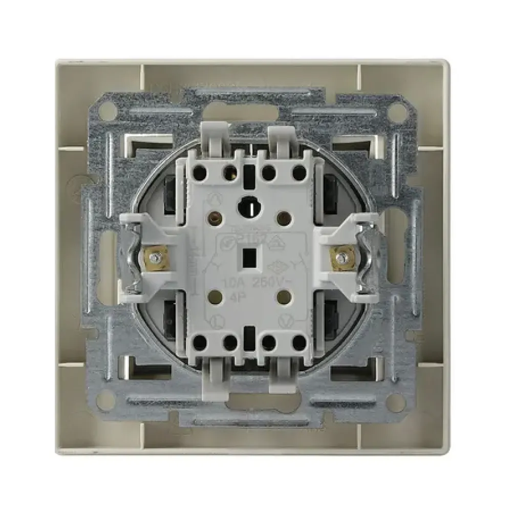 Вимикач для жалюзі Schneider Electric Asfora кремовий самозажимний EPH1300123