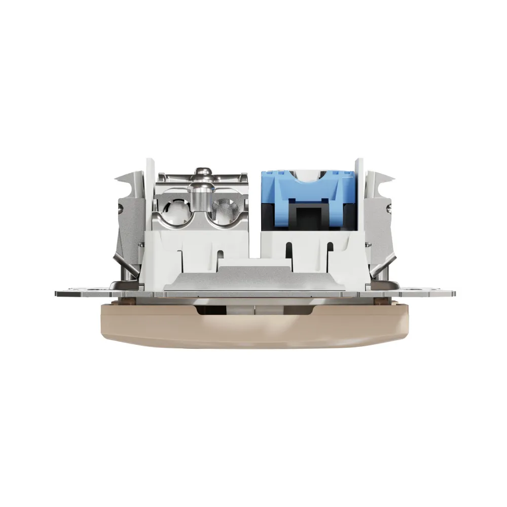 Schneider Sedna Design Розетка 1-а комп. + TV внутр. TV+RJ45 кат. 6 UTP Sedna Design Бежевий SDD112469T