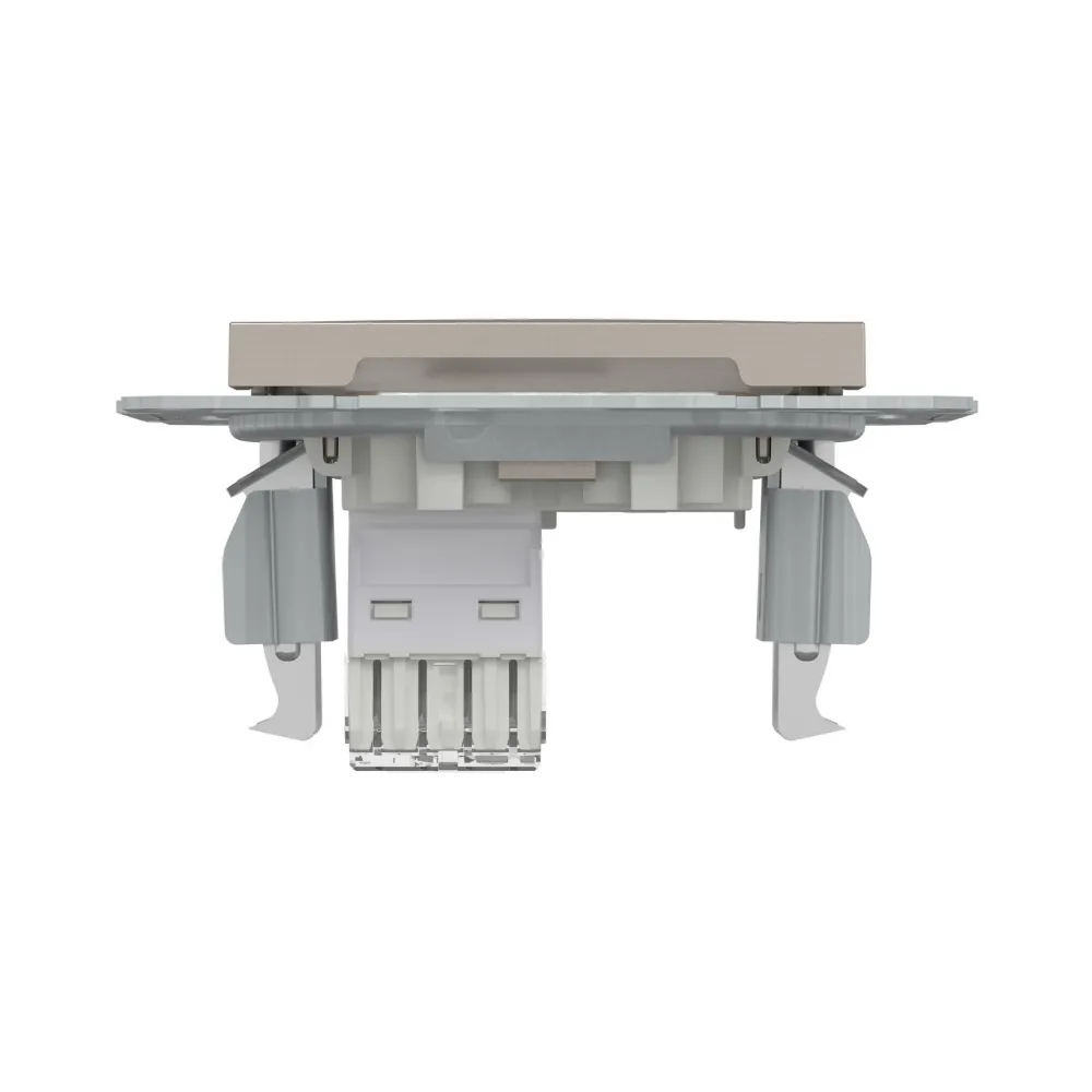 Schneider ASFORA Розетка комп. RJ-45 кат.6 UTP внутр. (C3) бронза EPH4700169