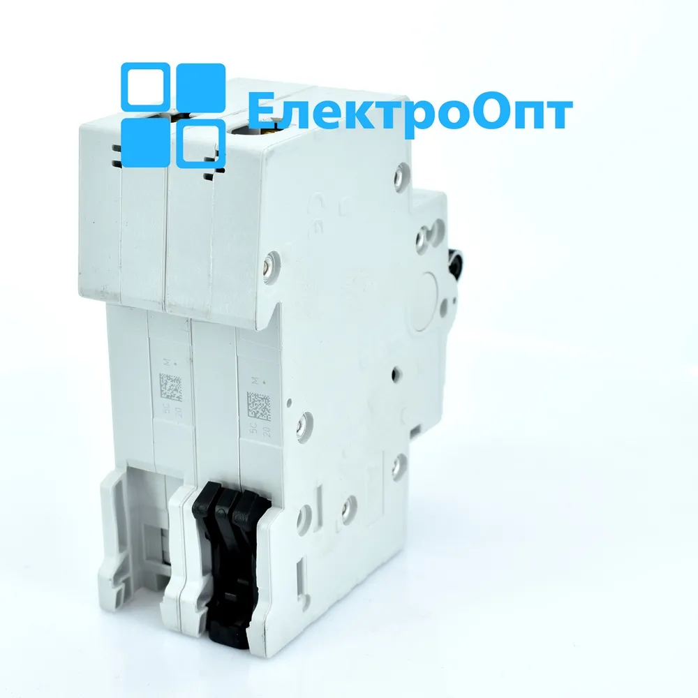 ABB Автоматичний вимикач, 6kA, 2p, SH202-C20