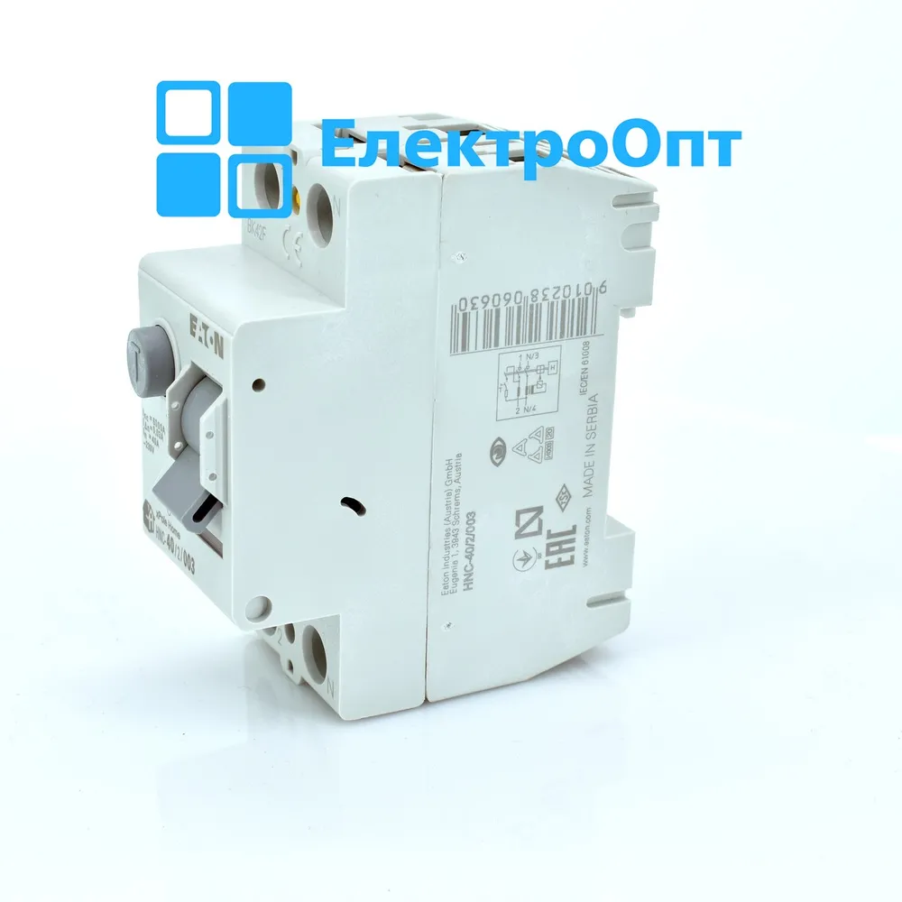 ПЗВ - Пристрій Захисного Відключення EATON AC 2p 30mA тип AC HNC-40/2/003