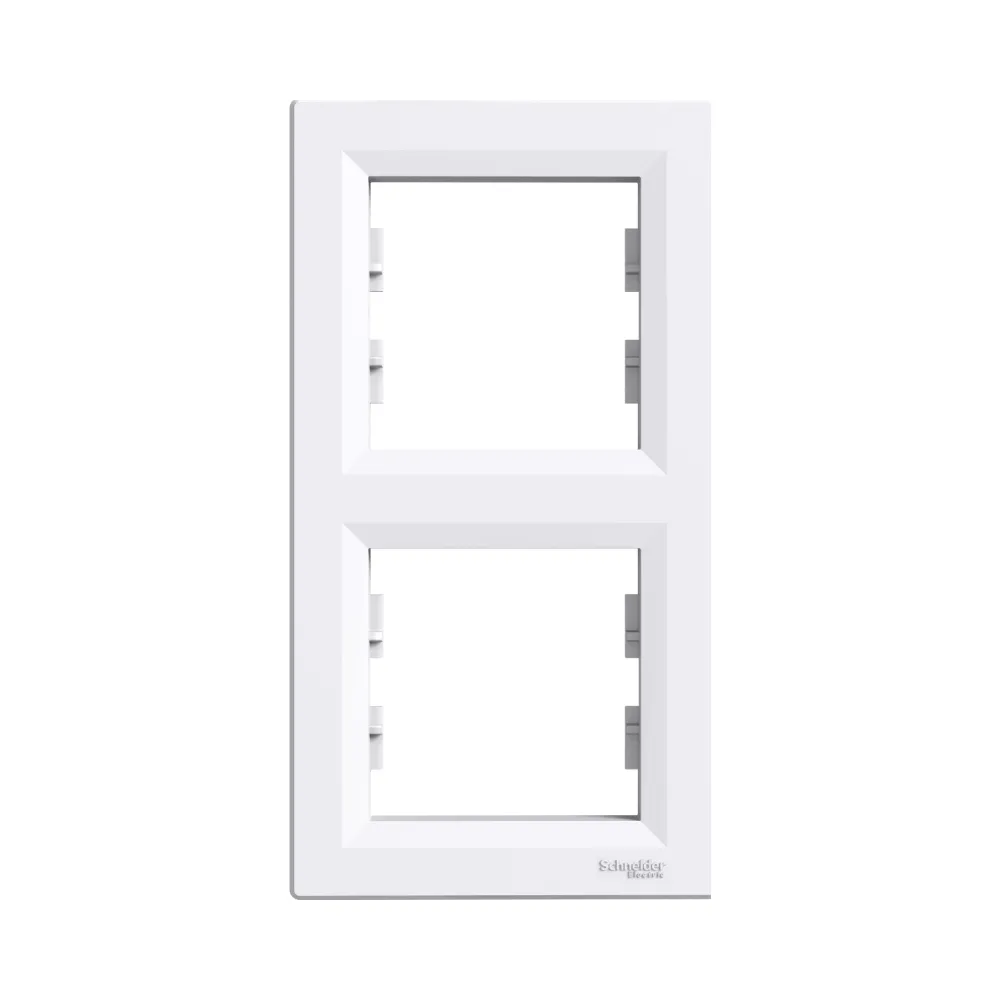 Рамка Schneider Electric Asfora біла двомісна вертикальна EPH5810221