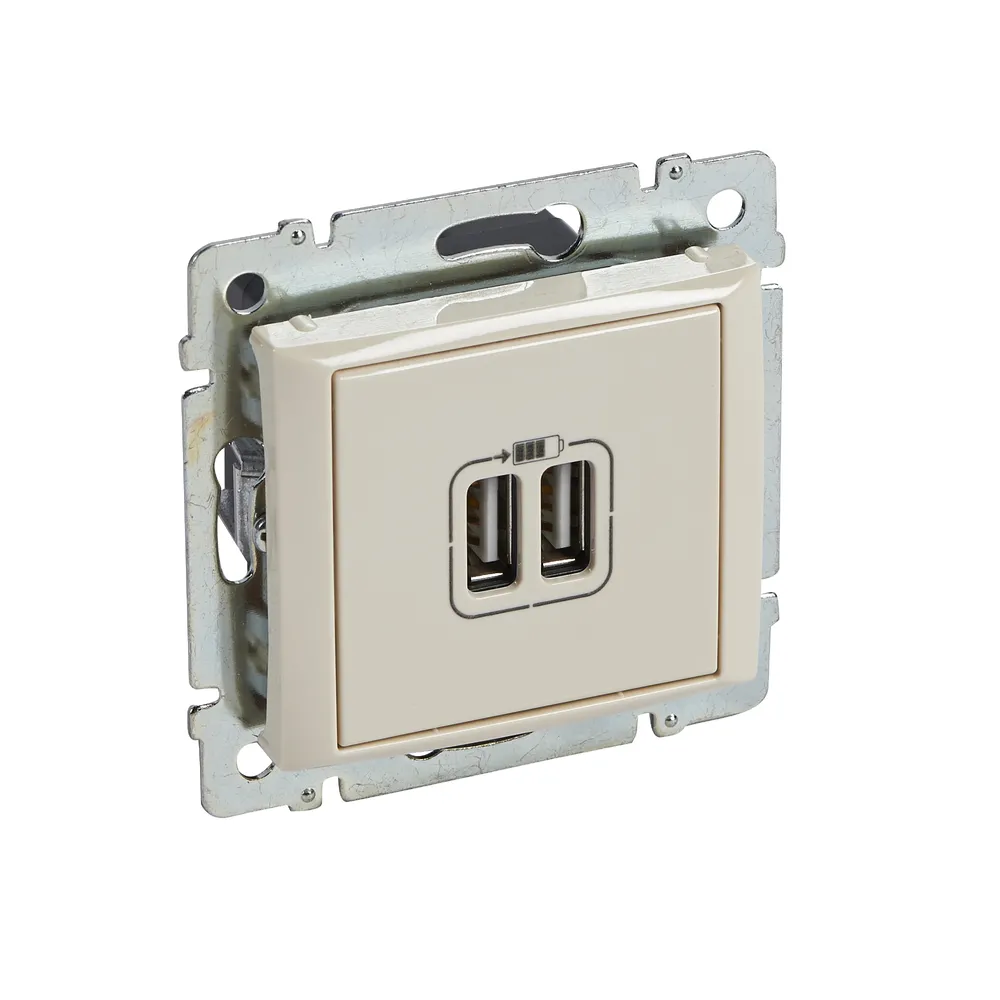 Розетка 2хUSB Legrand Valena Classic слонова кістка 774170
