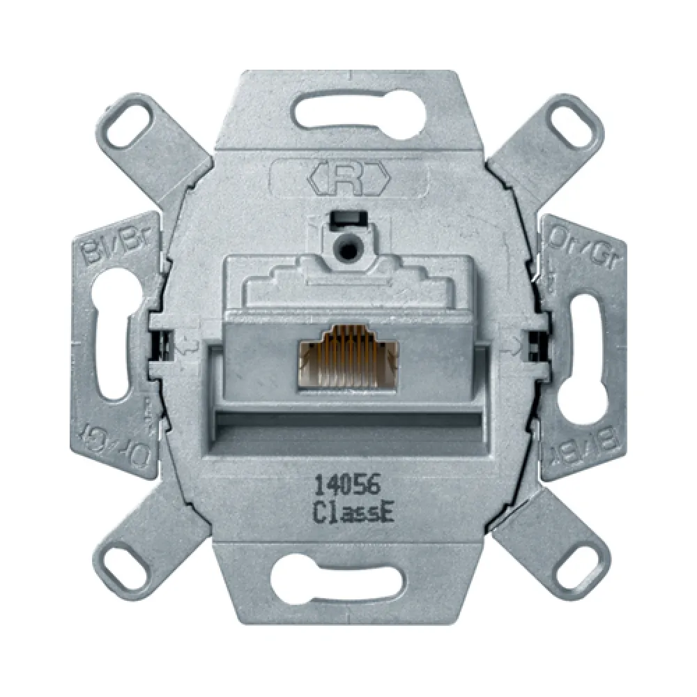 Компьютерная розетка Berker RJ45 экранированная UAE 8-полюсн. Cat.6Е 455401