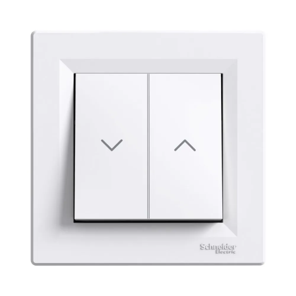 Вимикач для жалюзі Schneider Electric Asfora білий внутрішній EPH1300121