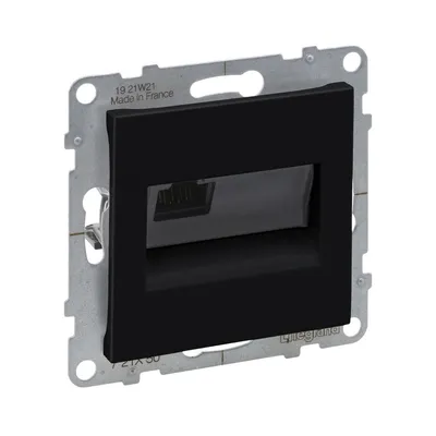 Розетка інформаційна RJ45 CAT5E UTP Legrand Suno чорний 721450