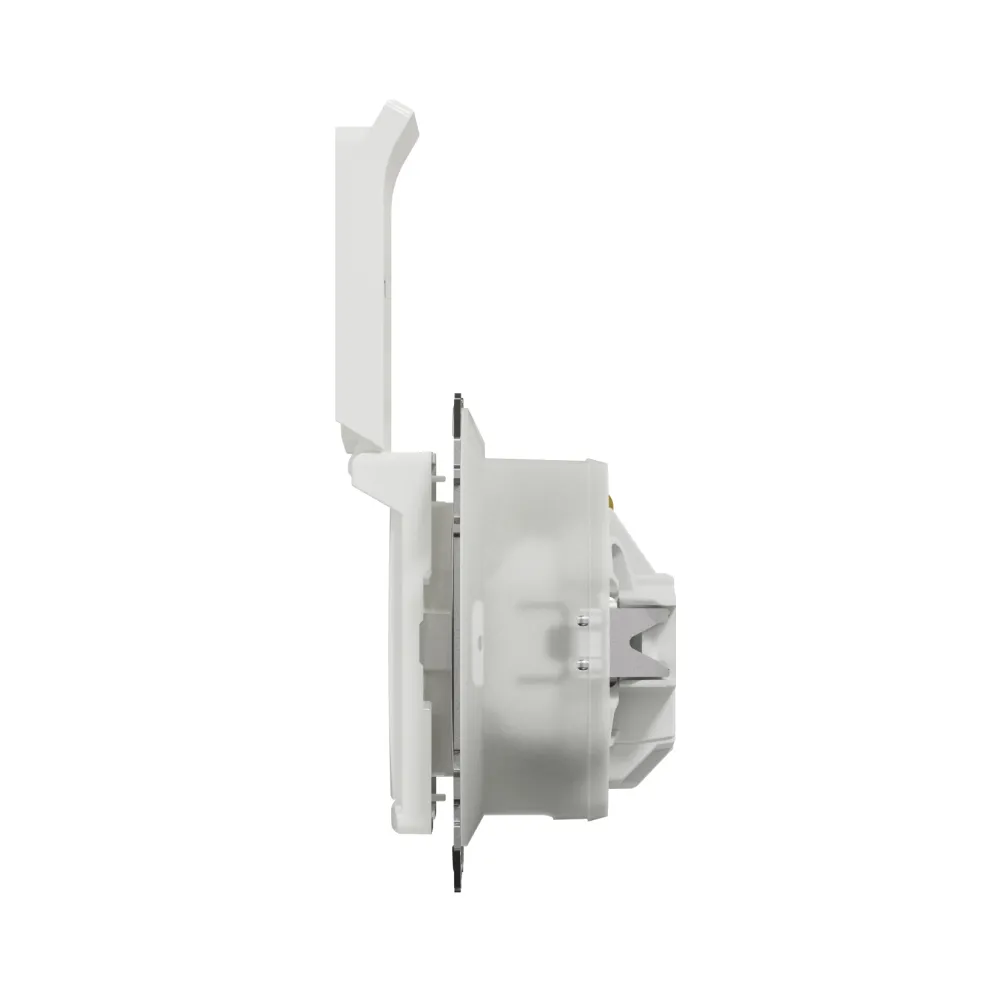 Розетка Schneider Sedna Design 1-а З/К внутр. со шторками и крышкой IP44 белый SDD211024