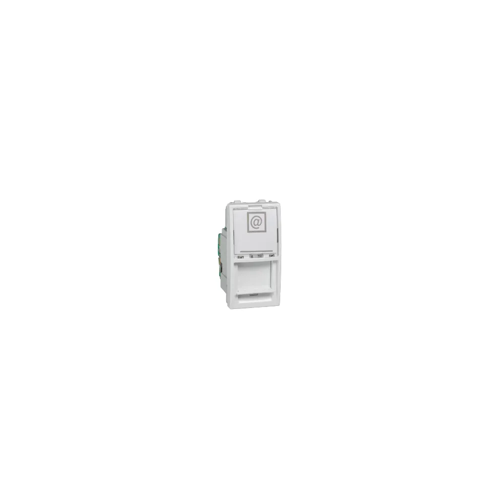 Schneider  UNICA Розетка комп. RJ-45 внутр. 5E UTP 1-мод. UNICA біла (C2) MGU3.410.18