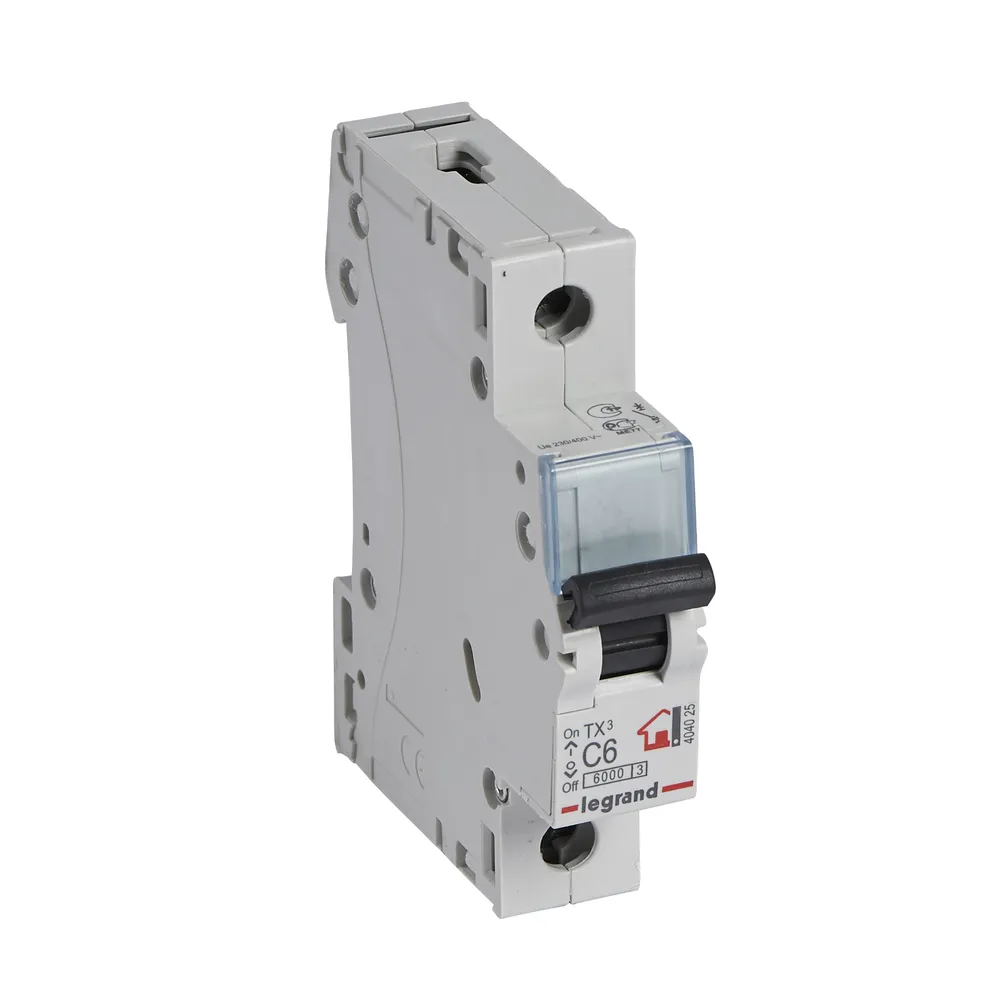 LEGRAND Автоматичний вимикач, 6kA, C 6А 1П 404025