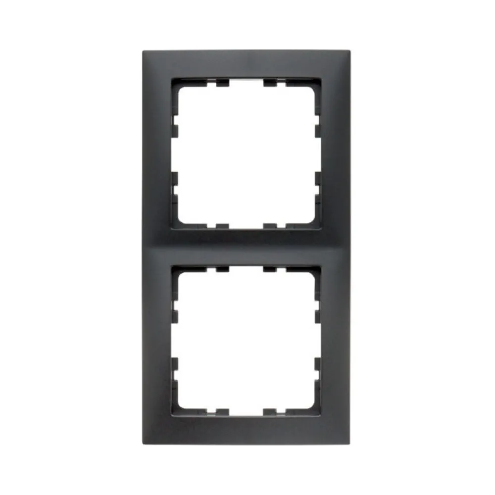 Рамка 2 поста Berker S.1 антрацит 10129949