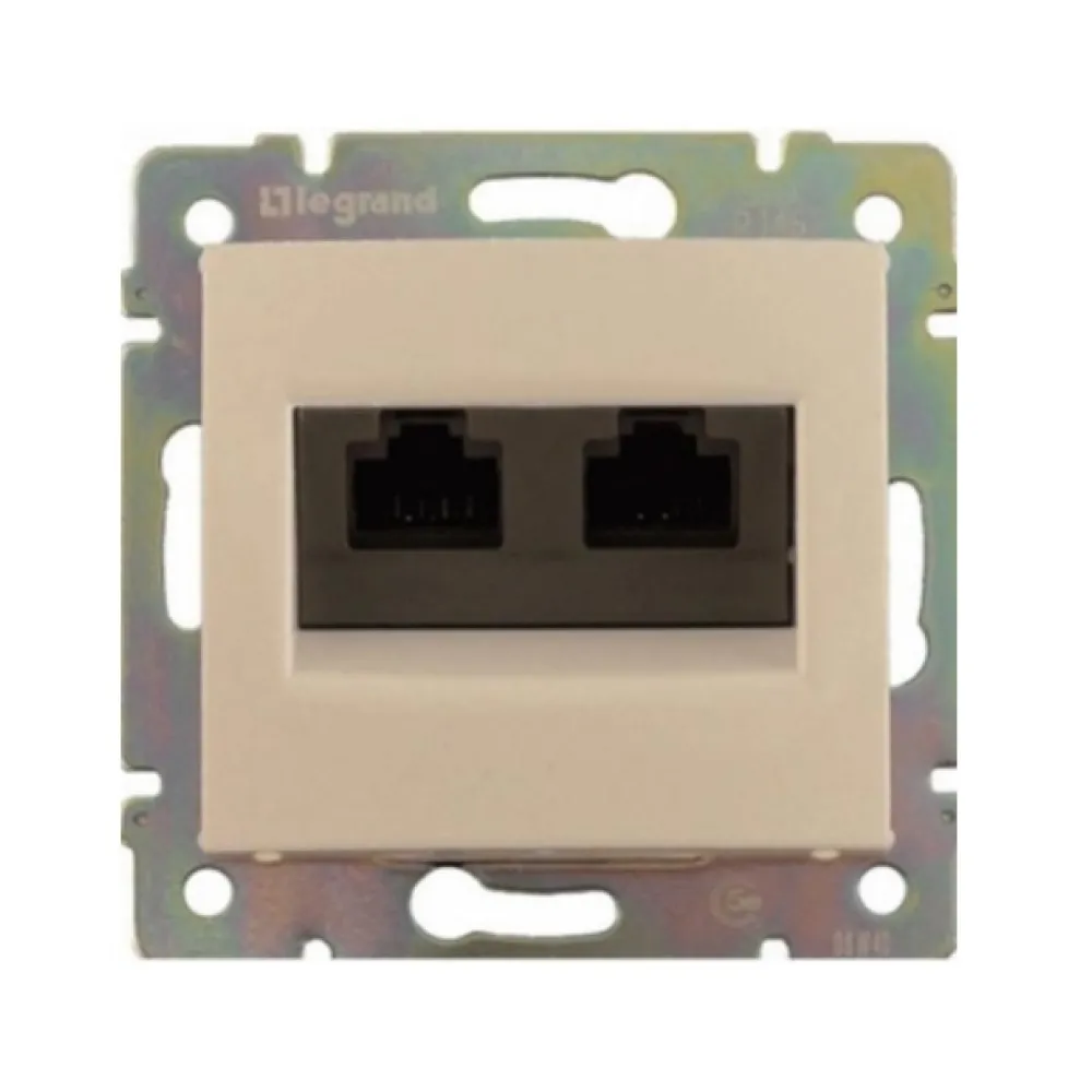Розетка компьютерная Legrand Valena Classic слоновая кость 2-кратная 5 кат. 774131