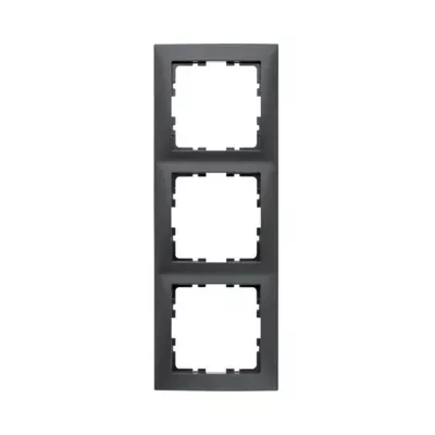 Рамка 3 поста Berker S.1 антрацит 10139949