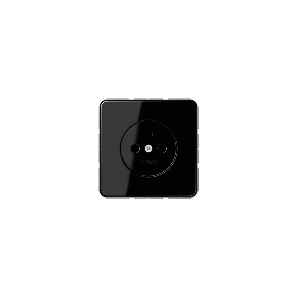 JUNG CD Розетка без заземлення чорний CD511NSW