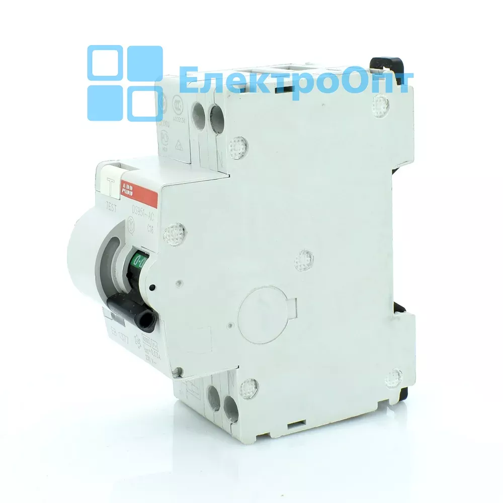 ABB Диференційний автомат Тип АС 2P 6kA C-16 30mA DS951C16/AC-0,03A