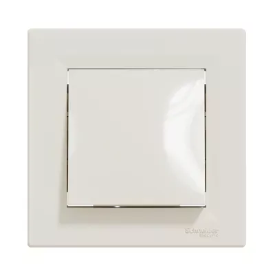 Кнопковий вимикач Schneider Electric Asfora крем самозажимний EPH0700123