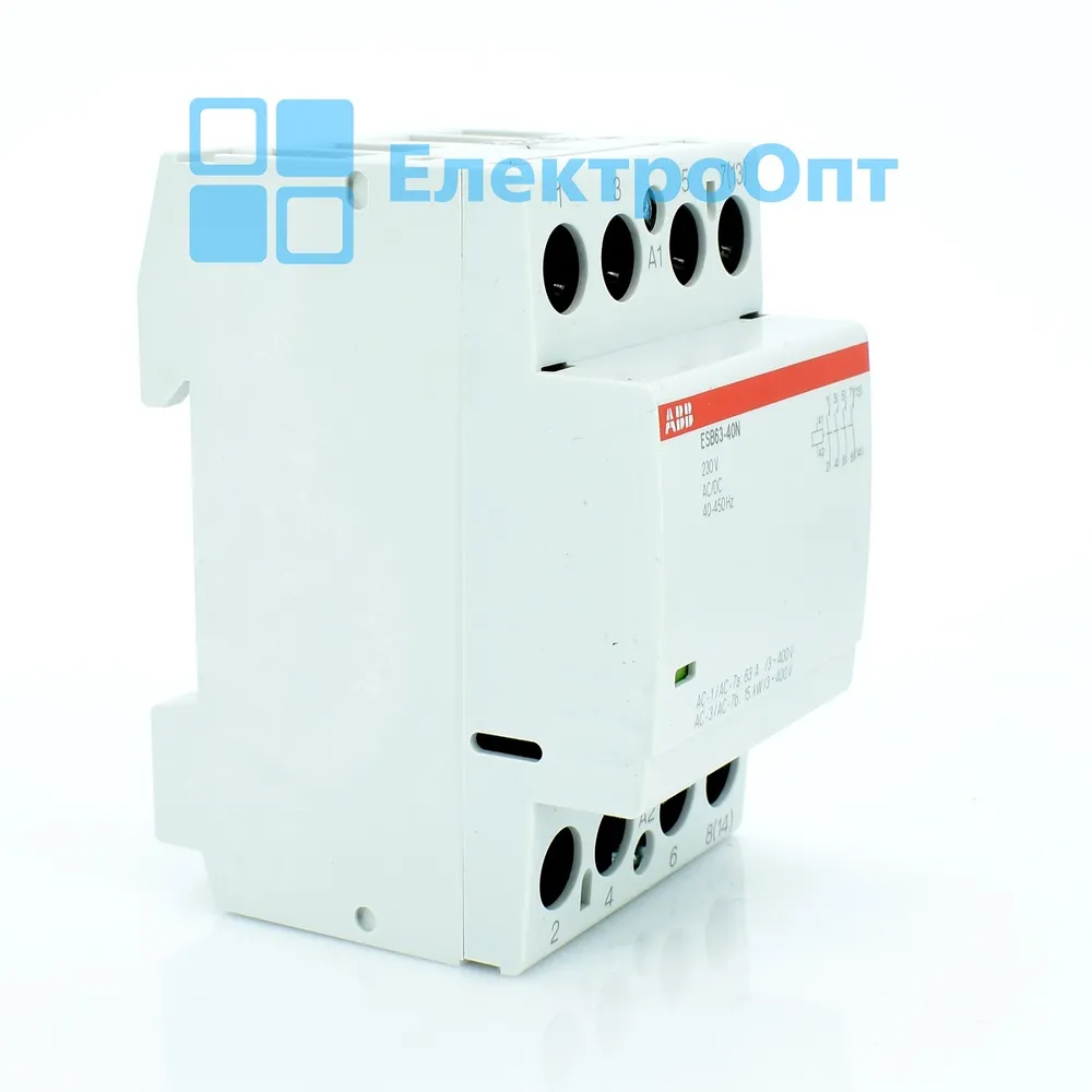 Контактор ABB Модульний контактор ESB63-40N-06
