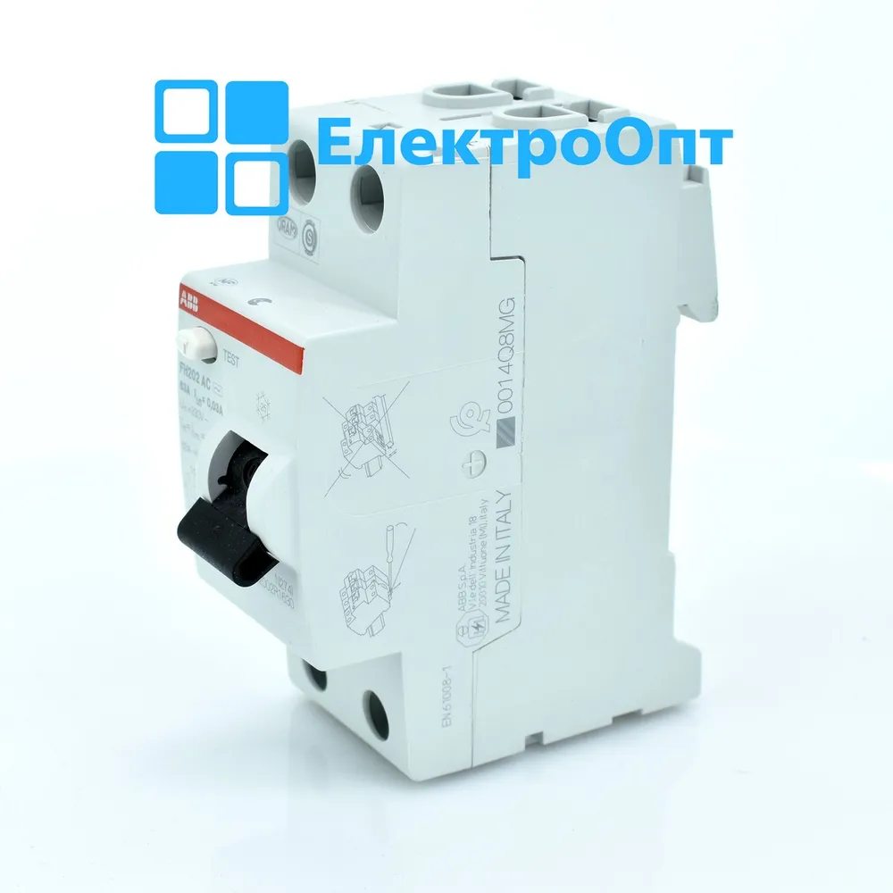 ABB ПЗВ Тип AC 2P 63A 300mA FH202AC-63/0,3