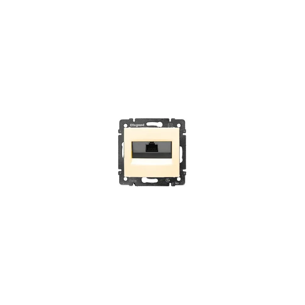 Legrand Valena Classic Розетка інформаційна 1ХRJ45 кат.6 FTP без захватів Слонова кістка 774132