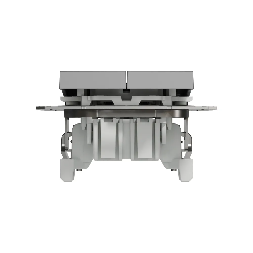 Вимикач кнопковий Schneider Electric Asfora антрацит двоклавішний самозажимний EPH1100171