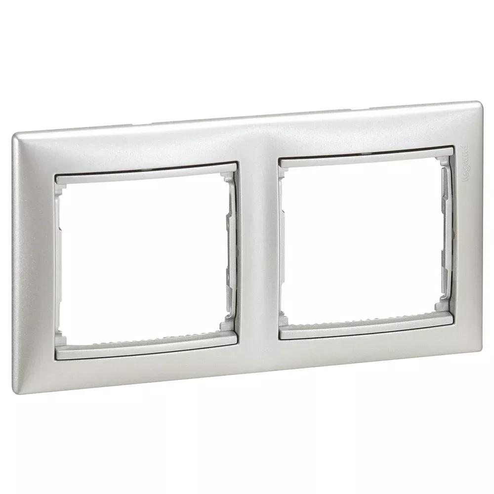 Legrand Valena Classic Рамка 2 пости Алюміній 770152