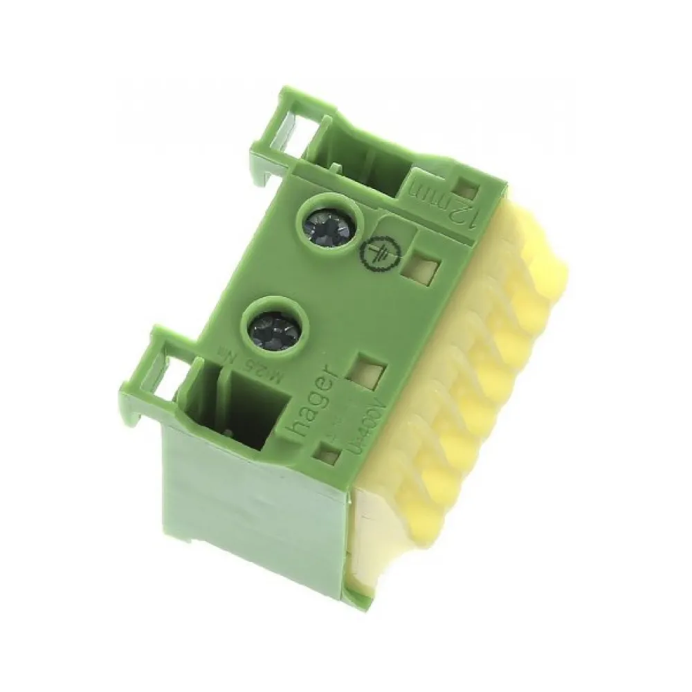Блок PE-клем Hager Qiuck Connect 3x16мм+11x4мм KN14E