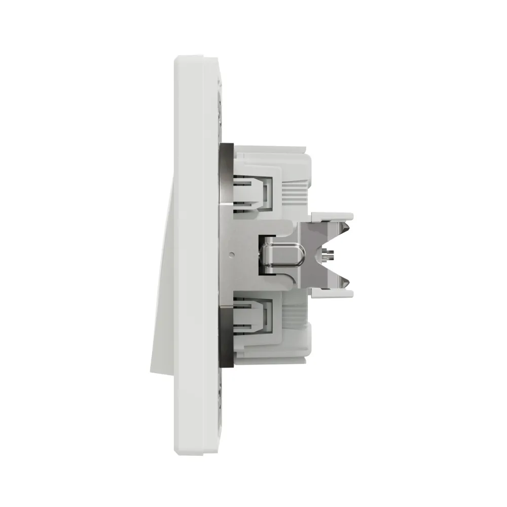 Вимикач Schneider Electric Asfora бiлий двоклавішний внутрішній самозажимний EPH0300121