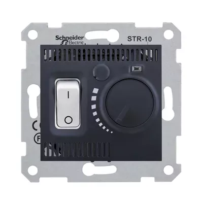 Термостат для теплої підлоги графіт Sedna Schneider Electric SDN6000170