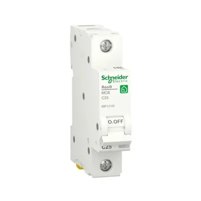 Автоматический выключатель Schneider Electric Resi 9 6кА С 1p 25A R9F12125