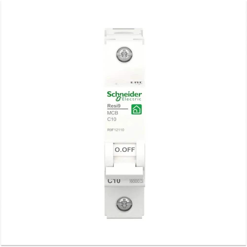 Автоматический выключатель Schneider Electric Resi 9 6кА С 1p 10A R9F12110