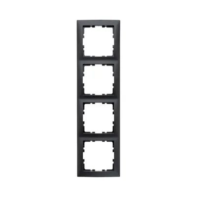 Рамка 4 поста Berker S.1 антрацит 10149949