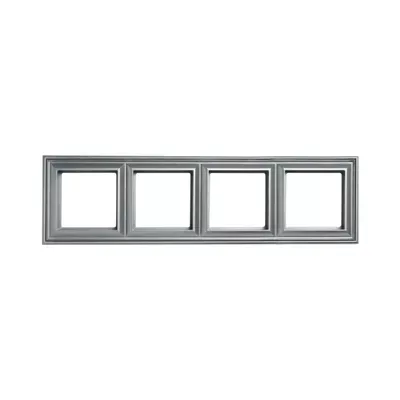 Рамка Jung Eco Profi Deco 4 пости алюміній EPD484AL