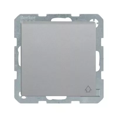 Розетка Berker Q.x з з/к з кришкою з шторками алюміній 47516064