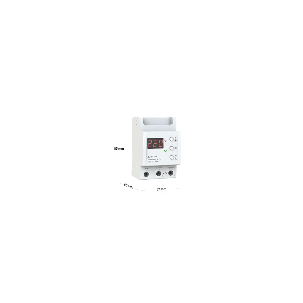 Реле напруги ZUBR 40A (max 40A) 7000BA D40